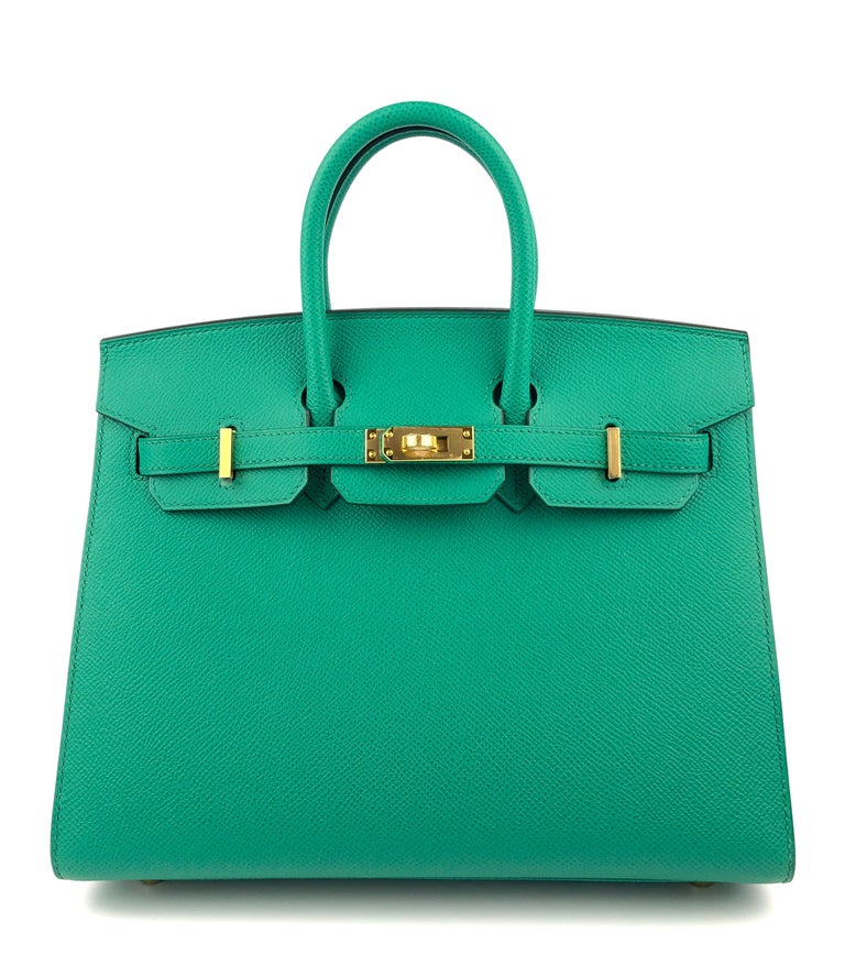 Brand New Ultra Rare Stunning Hermès Birkin 25 Sellier Epsom Leather Vert Jade Palladium Hardware. Z Stamp 2021 Full Set. 

Shop with Confidence from Lux Addicts. Authenticity Guaranteed! 