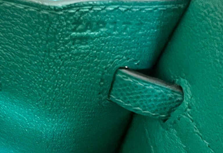 Hermes Birkin 25 Sellier Green Vert Jade Epsom Gold Hardware 2021 NEW VERY RARE 4