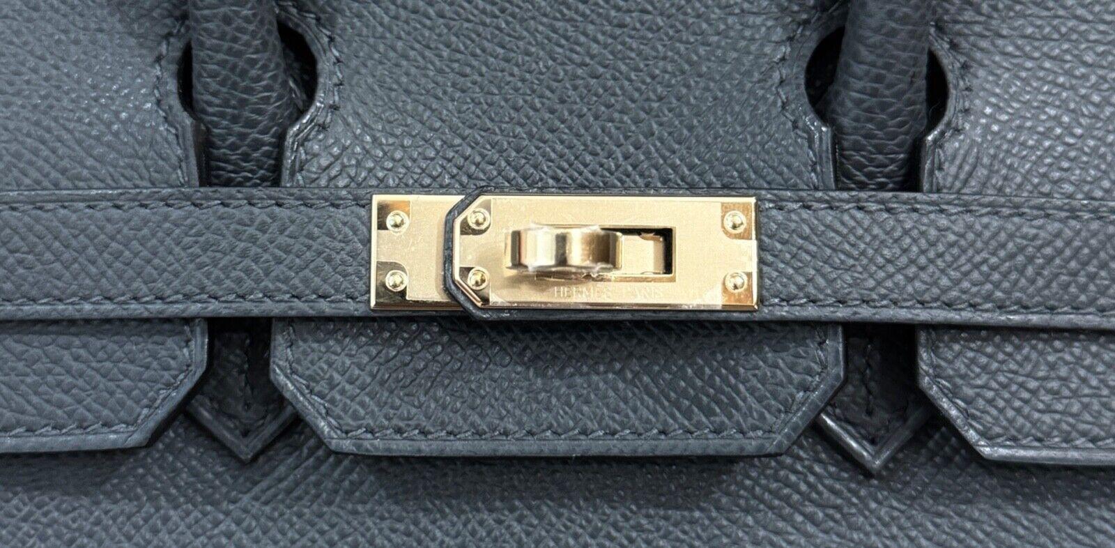 Hermes Birkin 25 Sellier Gris Misty Gray Epsom Leather Permabrass Hardware 2024 1