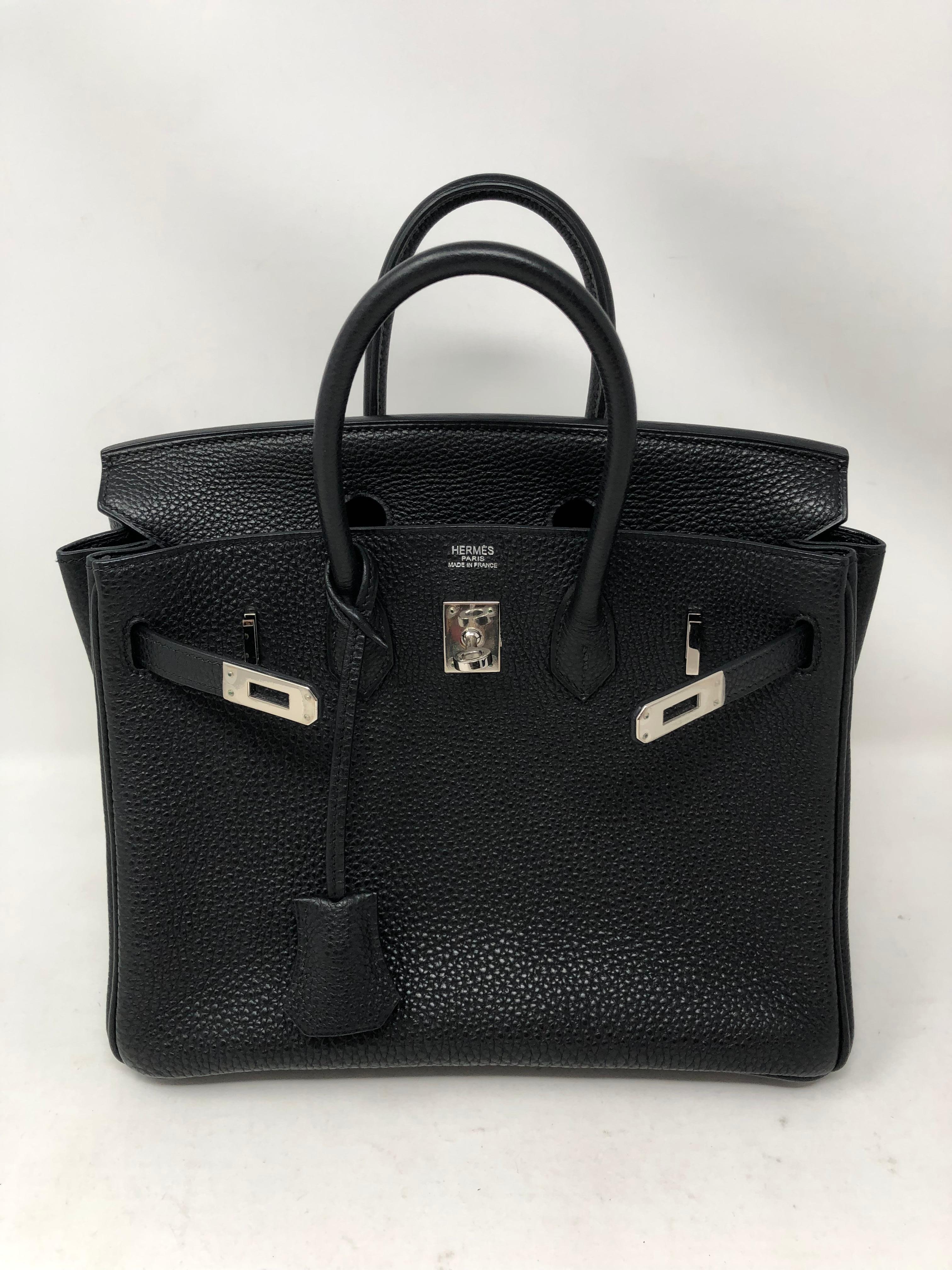 Women's or Men's Hermes Birkin 25 Togo Black 