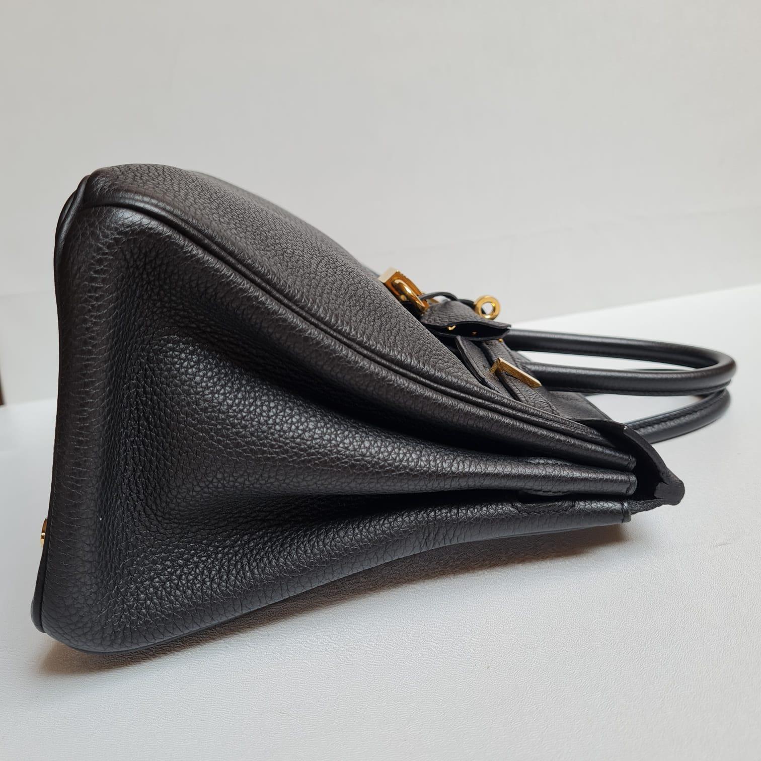 Hermes Birkin 25 Togo Black GHW Bag For Sale 3