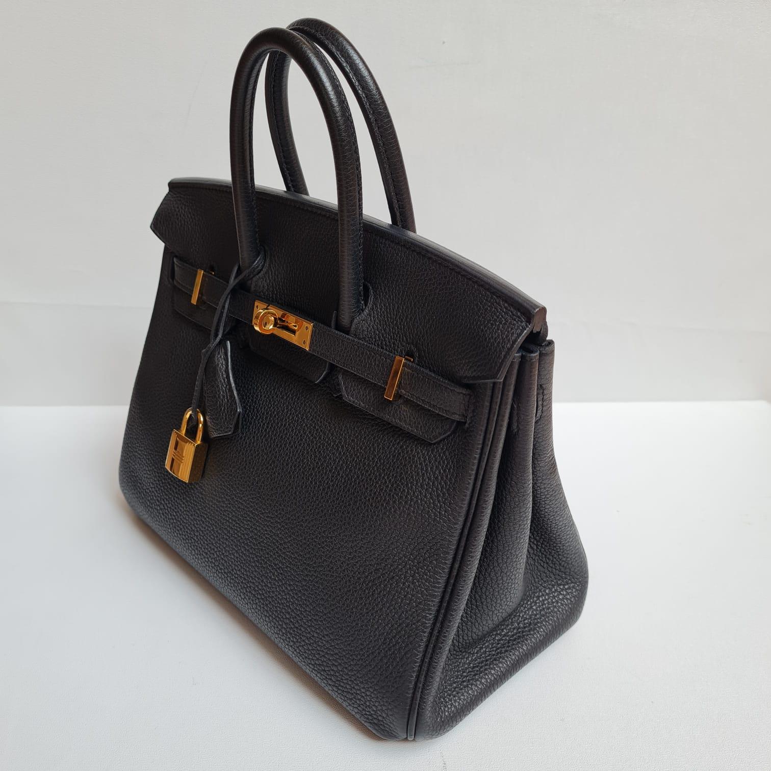 Hermes Birkin 25 Togo Black GHW Bag Unisexe en vente