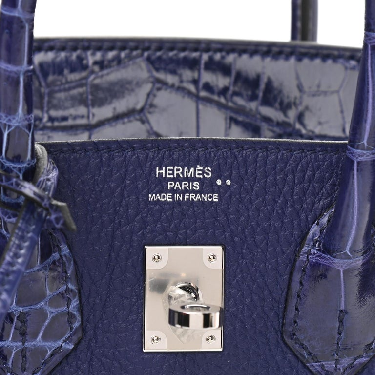 Hermès Birkin 25 Himalaya Niloticus Crocodile PHW ○ Labellov ○ Buy and Sell  Authentic Luxury