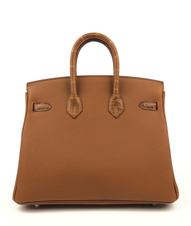 Hermes Birkin Bag Togo Leather Palladium Hardware In Brown