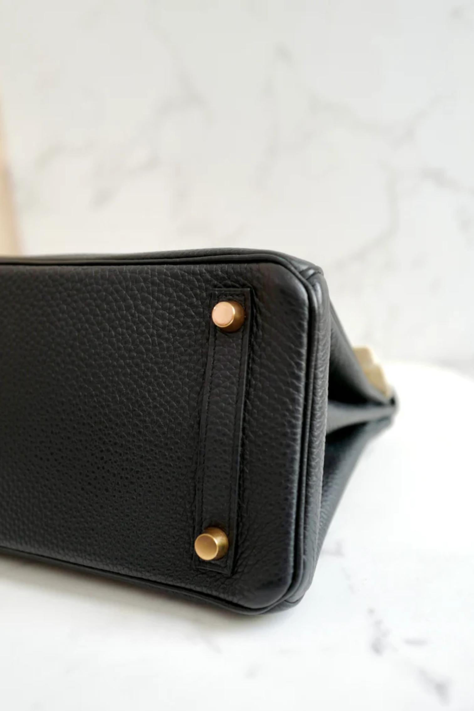 Hermes Birkin 25 Touch Noir/Black Togo/Shiny Nilo Crocodile w/ Gold HW For Sale 12