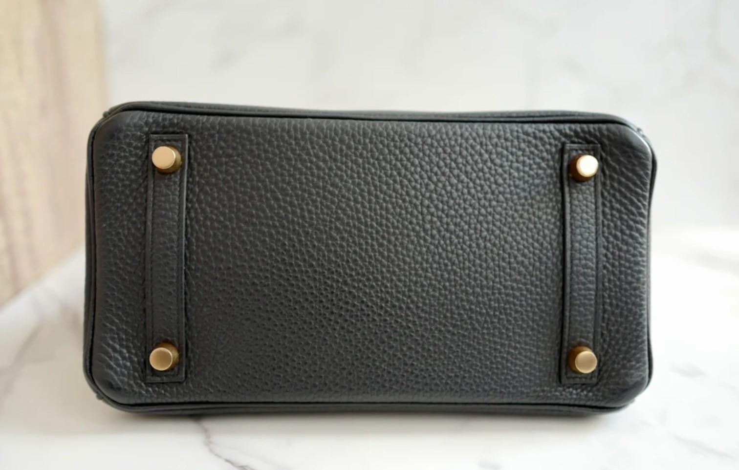 Hermes Birkin 25 Touch Noir/Black Togo/Shiny Nilo Crocodile w/ Gold HW For Sale 2