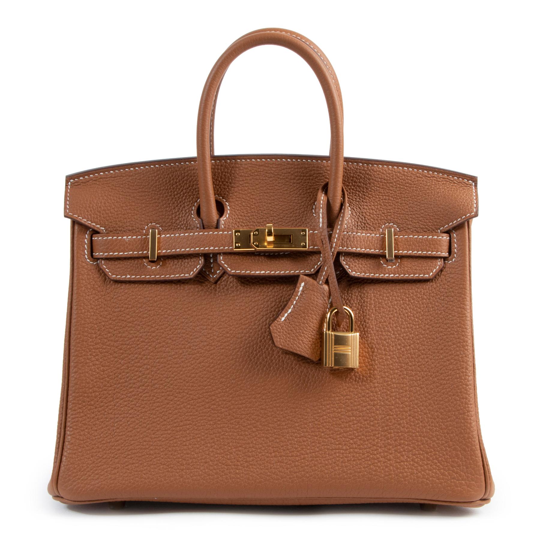 Women's or Men's Hermès Birkin 25 Veau Togo Gold GHW For Sale