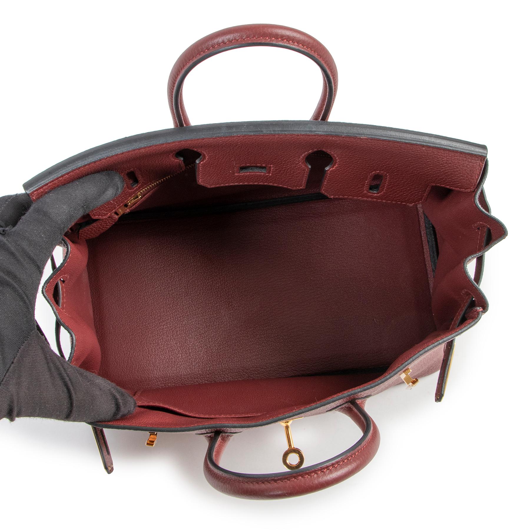 Hermès Birkin 25 Veau Togo Rouge H GHW 1