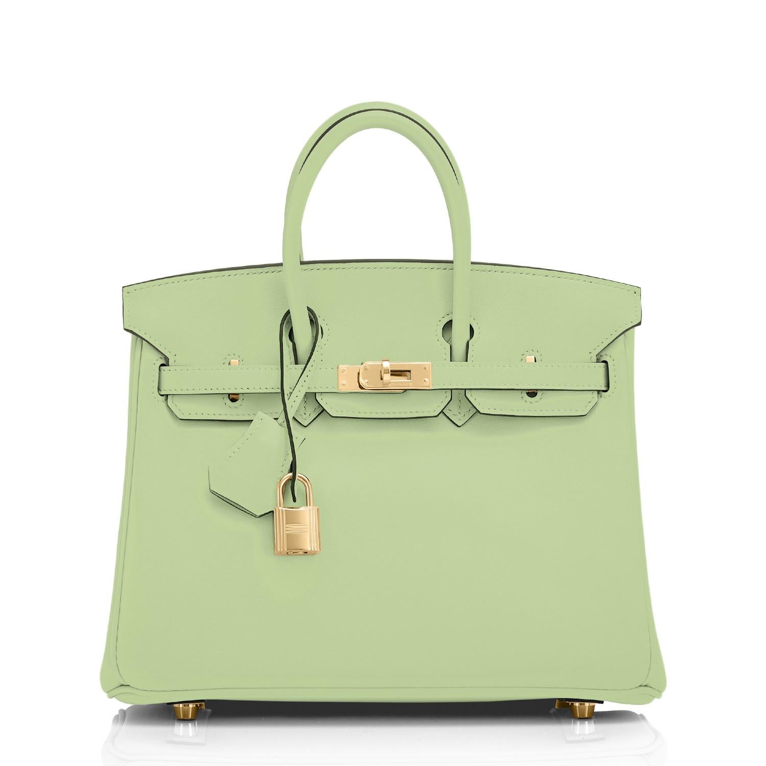 Hermes Birkin 25 Vert Criquet Chic Green Bag Gold Hardware Y Stamp, 2020 at  1stDibs | hermes green bag, birkin vert criquet, hermes birkin vert criquet