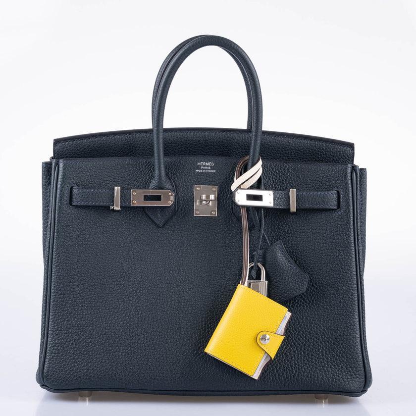 Herm s Birkin 25 Vert Rousseau Togo Palladium Hardware Bag For