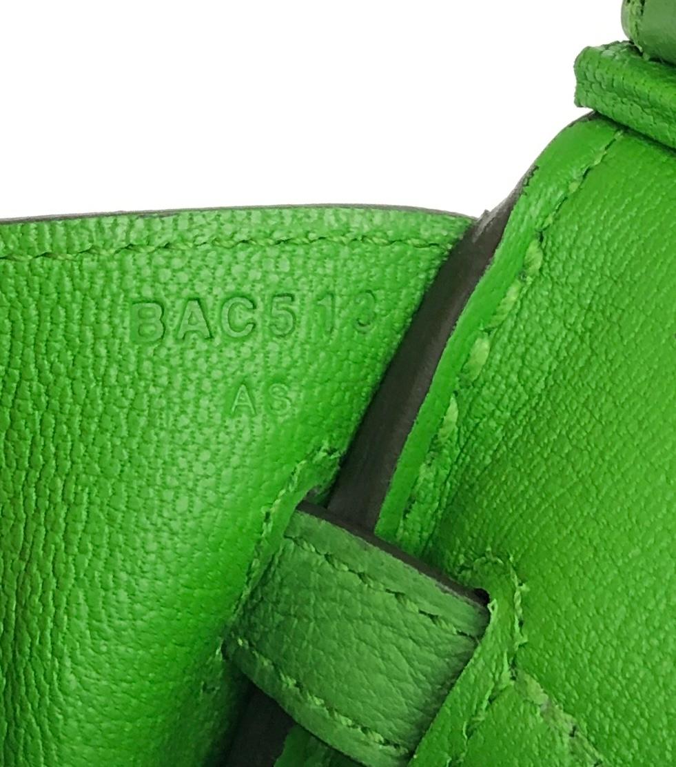 Hermes Birkin 25 Vert Yucca Green Togo Leather Handbag Gold Hardware 2023 en vente 2