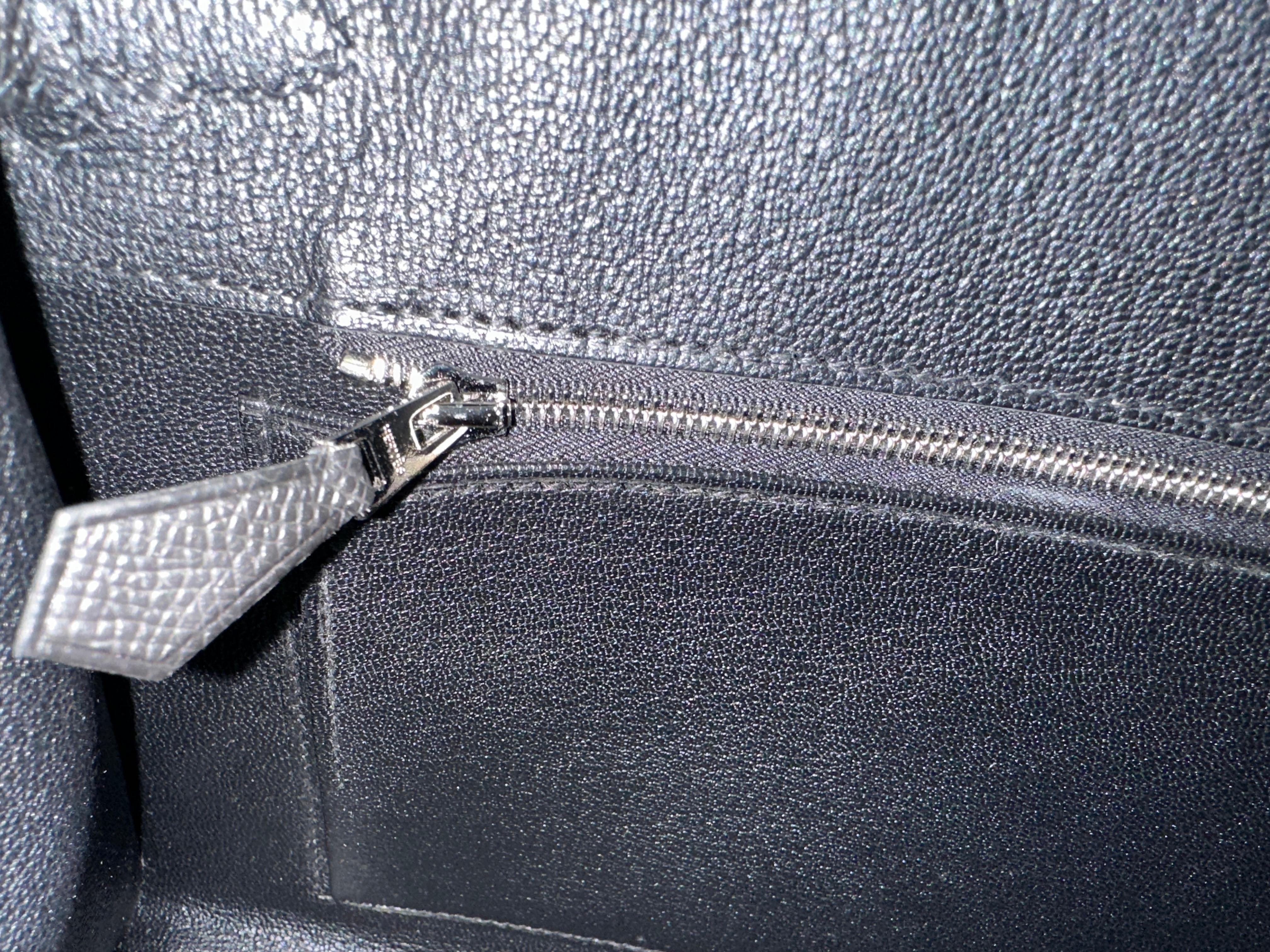 Hermes Birkin 25cm Tasche Sellier Schwarz  Electrum Hardware Gold und Palladium 6