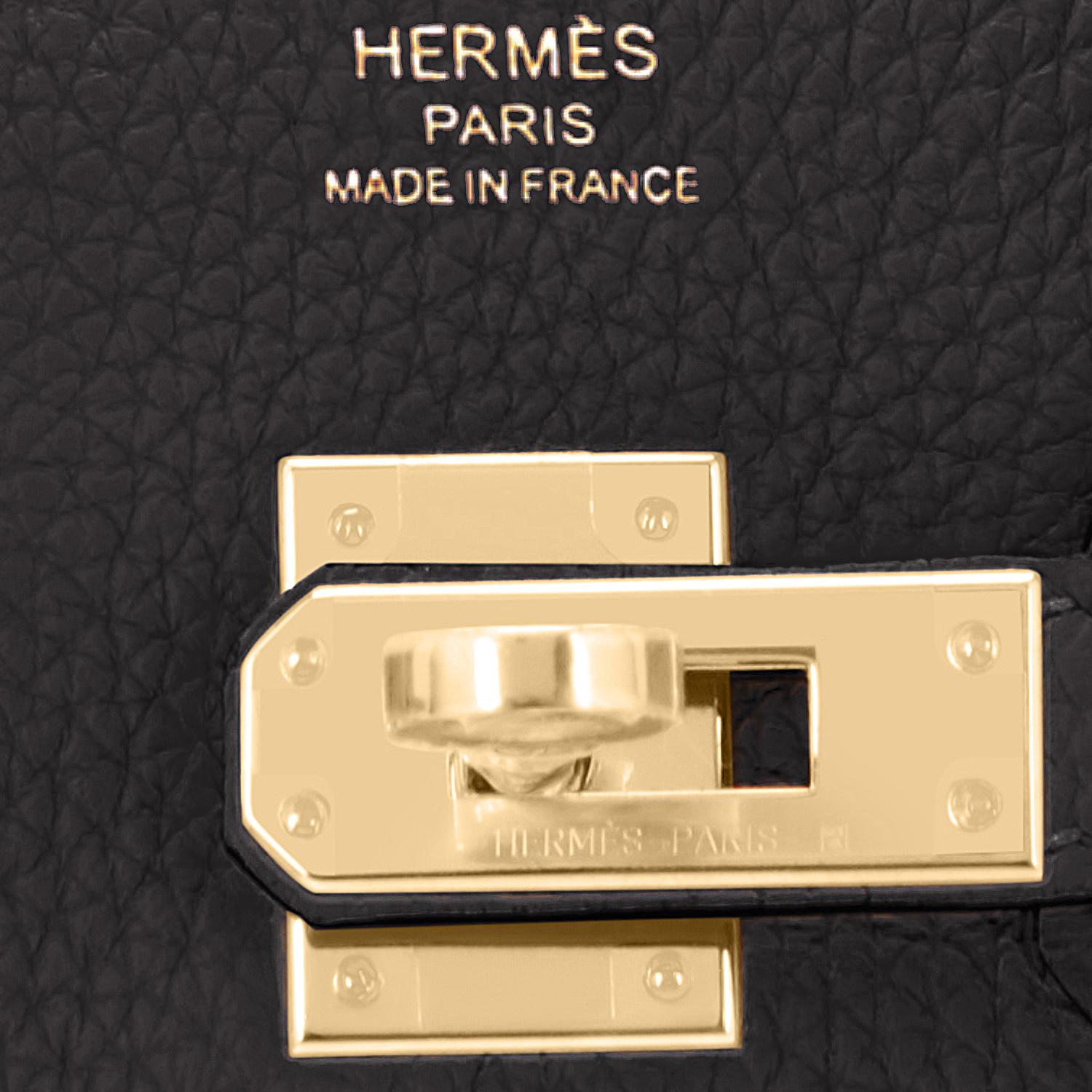 Hermes Birkin 25cm Black Togo Gold Hardware Bag Z Stamp, 2021 5