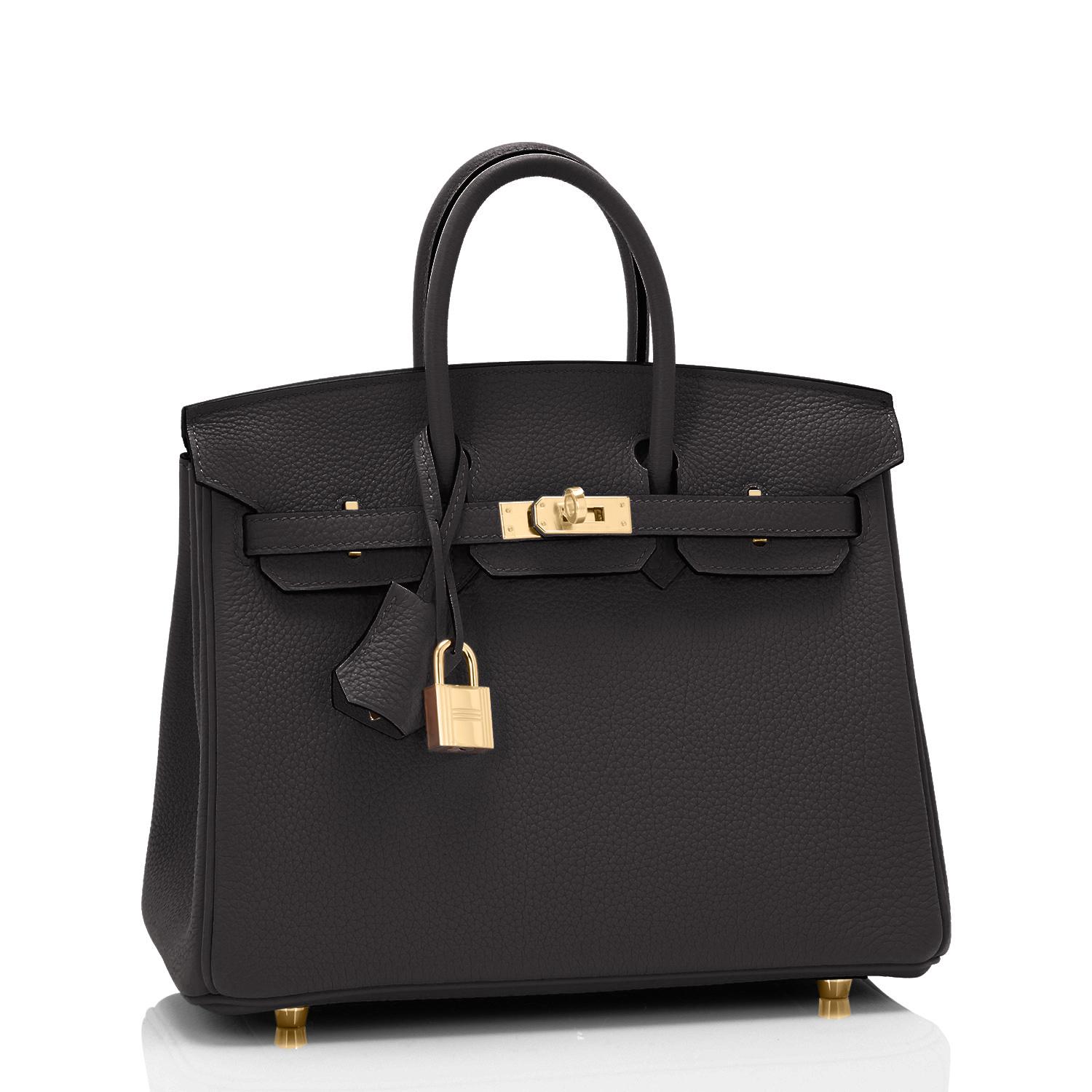 Hermes Birkin 25cm Black Togo Gold Hardware Bag Z Stamp, 2021 In New Condition In New York, NY