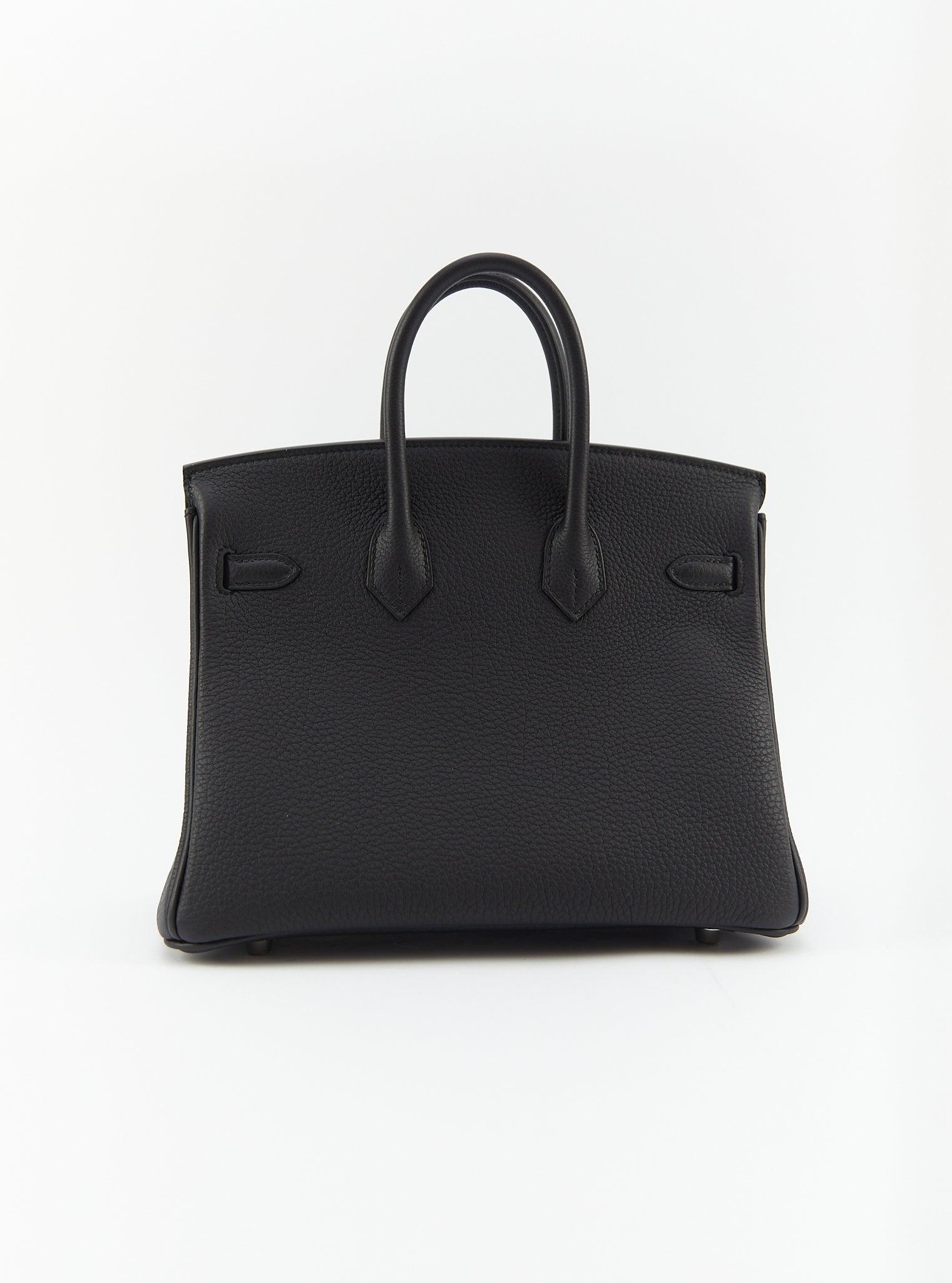 HERMÈS BIRKIN 25CM BLACK Togo Leather with Palladium Hardware Regular price For Sale 1