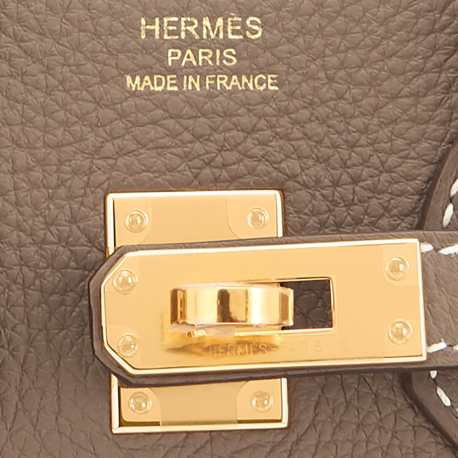 Hermes Birkin 25cm Etoupe Taupe Togo Gold Hardware Bag Y Stamp:: 2020 4