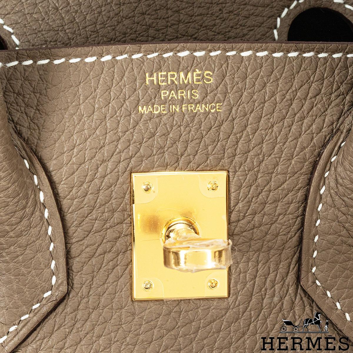 Hermès Birkin 25cm Etoupe Togo GHW 1