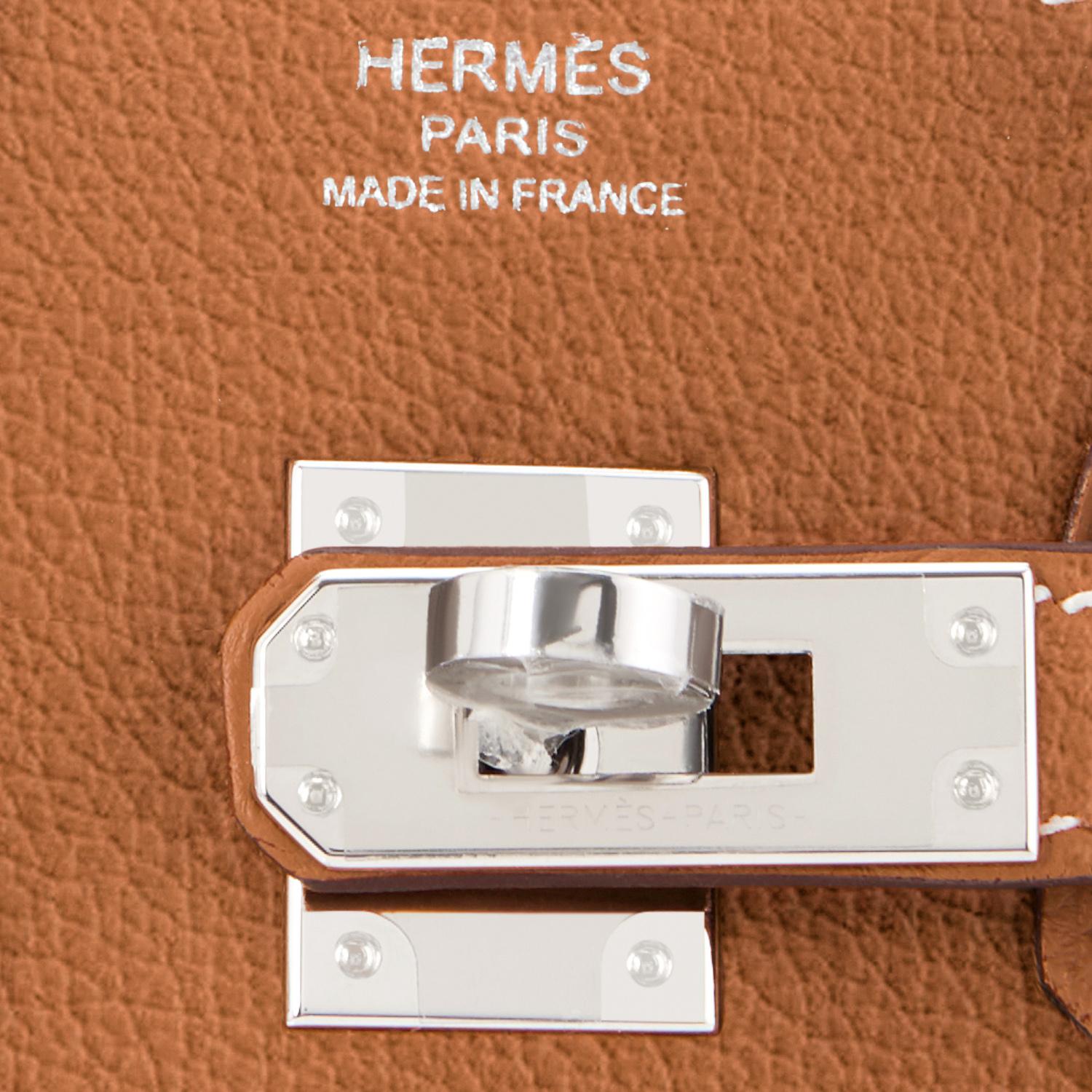 Hermes Birkin 25cm Gold Verso Gris Tourterelle Bi-Color VIP Bag Y Stamp, 2020 2