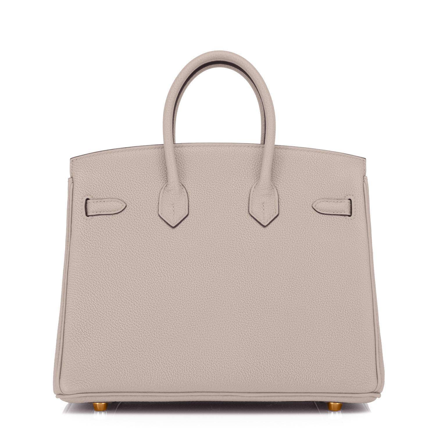 Hermes Birkin 25cm Gris Asphalte Grey Beige Bag Gold Hardware Y Stamp, 2020 1