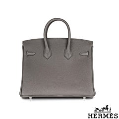 Hermés Birkin 25cm Gris Etain Veau Togo PHW