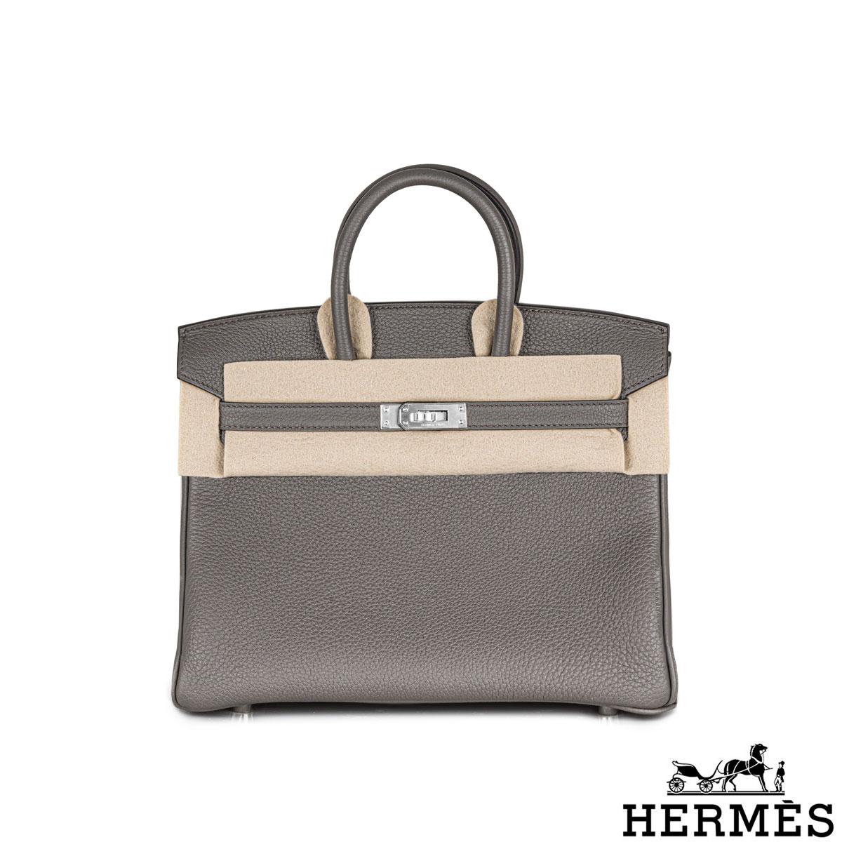 birkin 25 gris etain