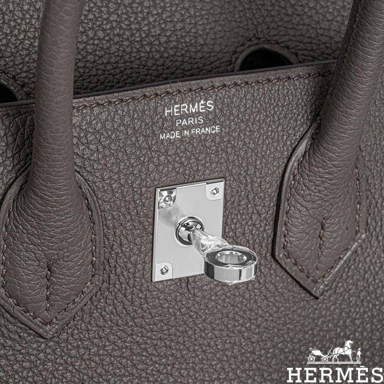 Hermès Birkin 25 Togo Gris Etain