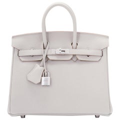 Hermes Etain Birkin 35 cm Togo Palladium Hardware - Chicjoy