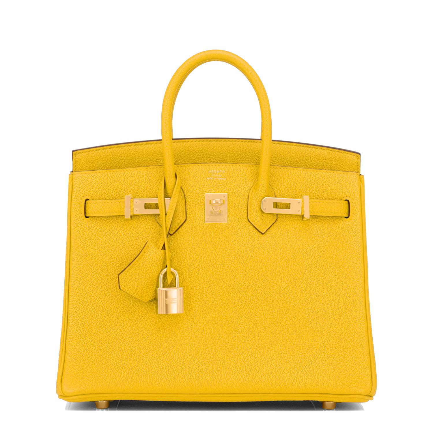 hermes yellow purse