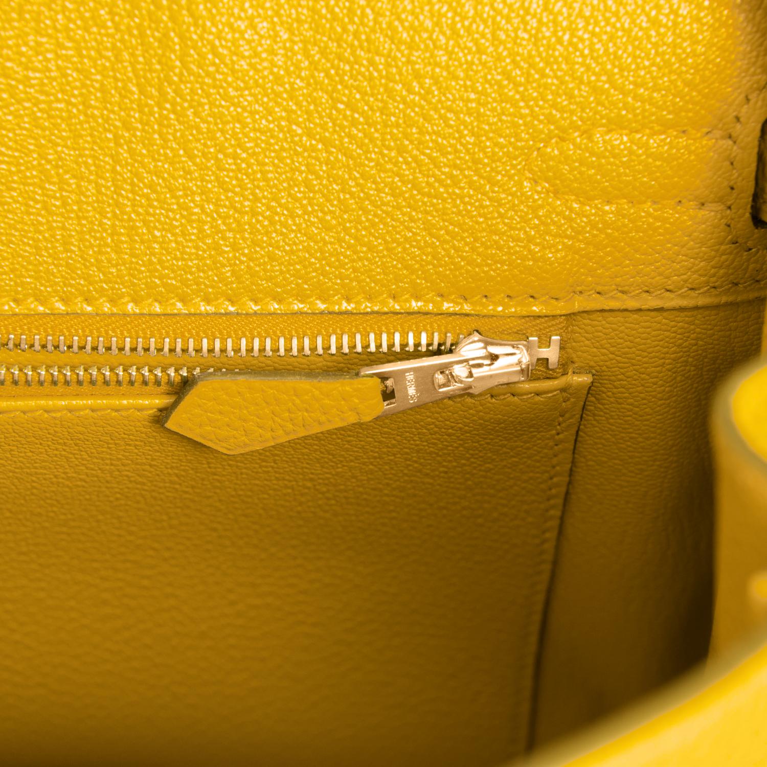 Hermes Birkin 25cm Jaune de Naples Gold Hardware Yellow Bag NEW 3