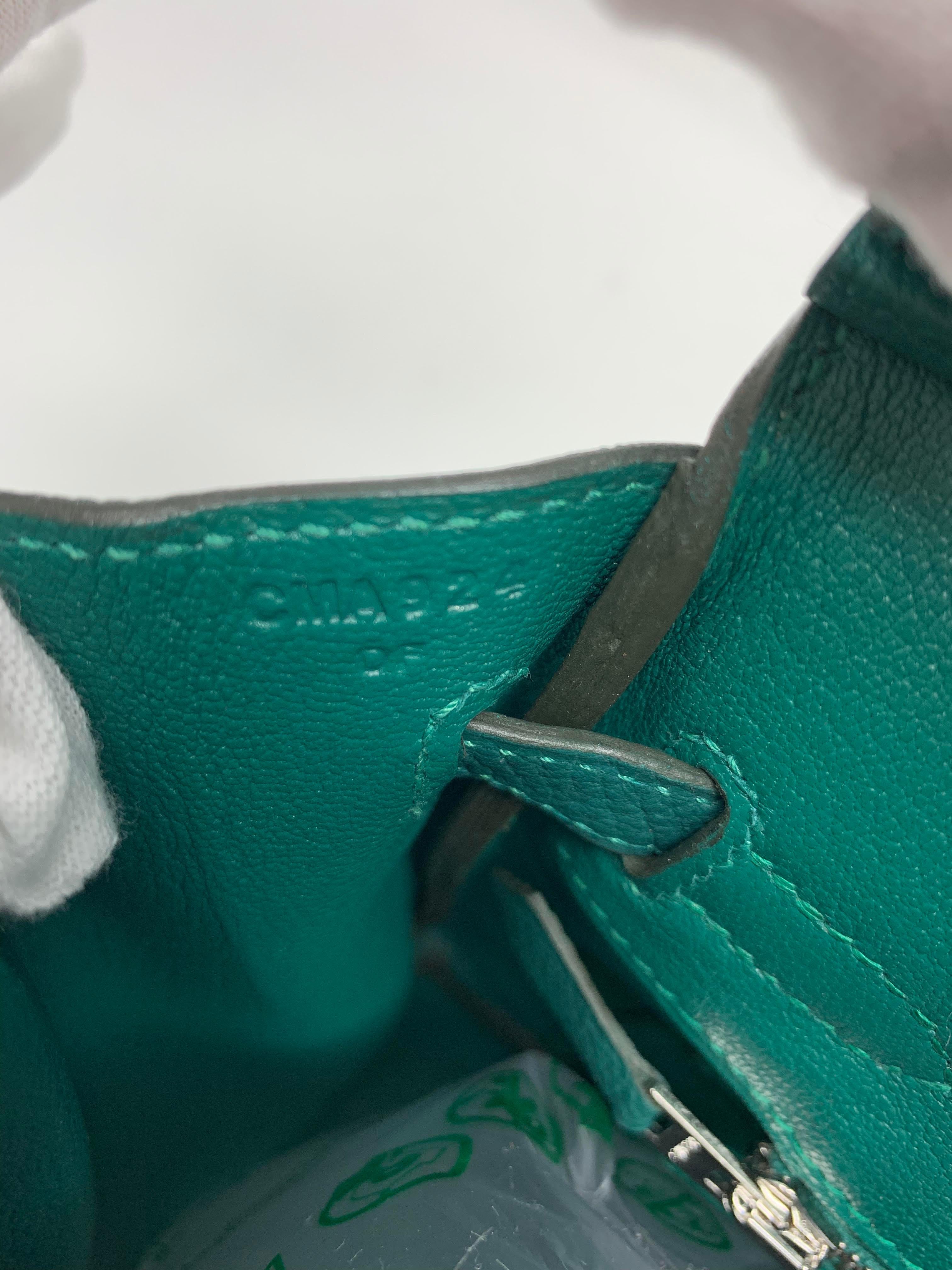 Hermes Birkin 25cm Malachite Green (Grün) im Angebot