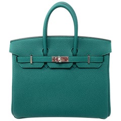 Hermes Birkin 25cm Malachite Green
