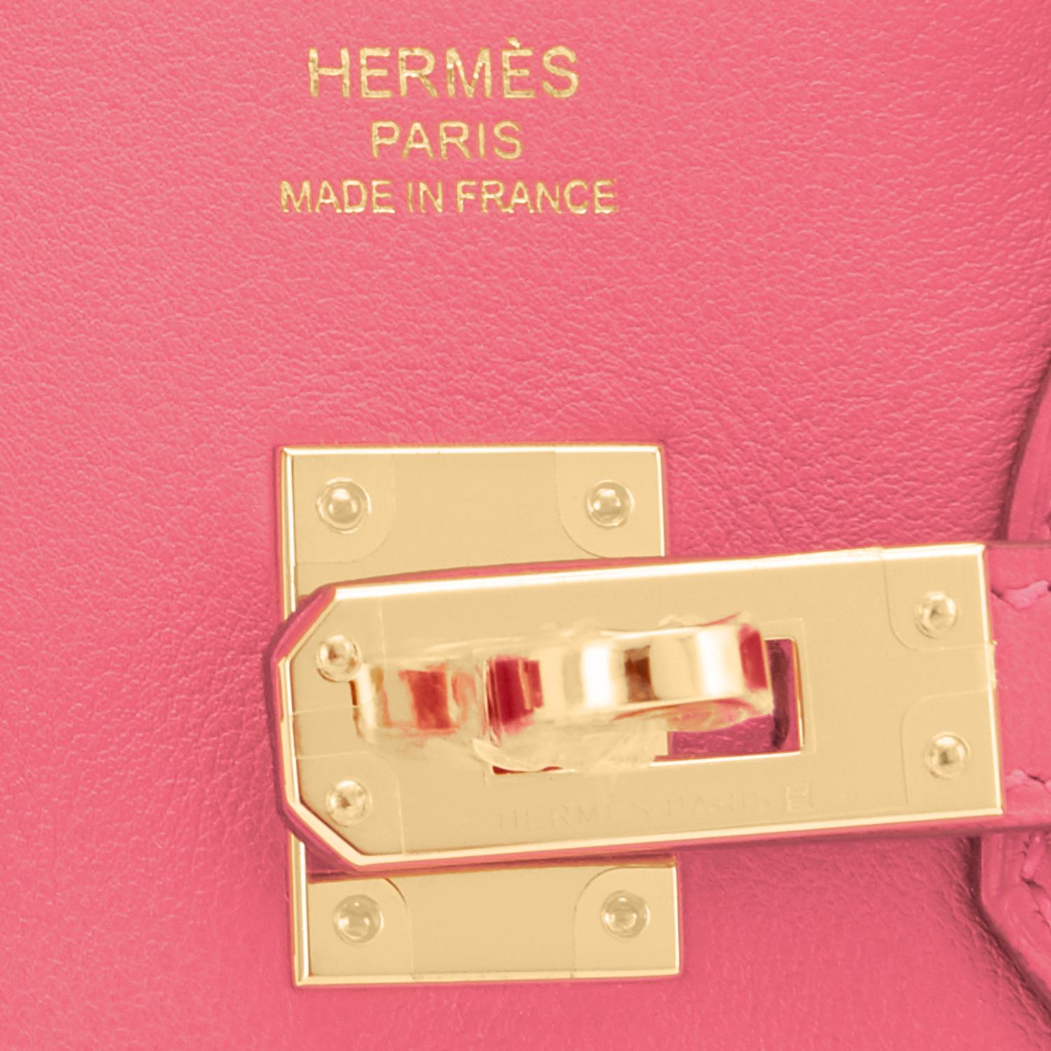 Hermes Birkin 25cm Rose Azalee Gold Hardware Azalea Pink Bag Grail 3