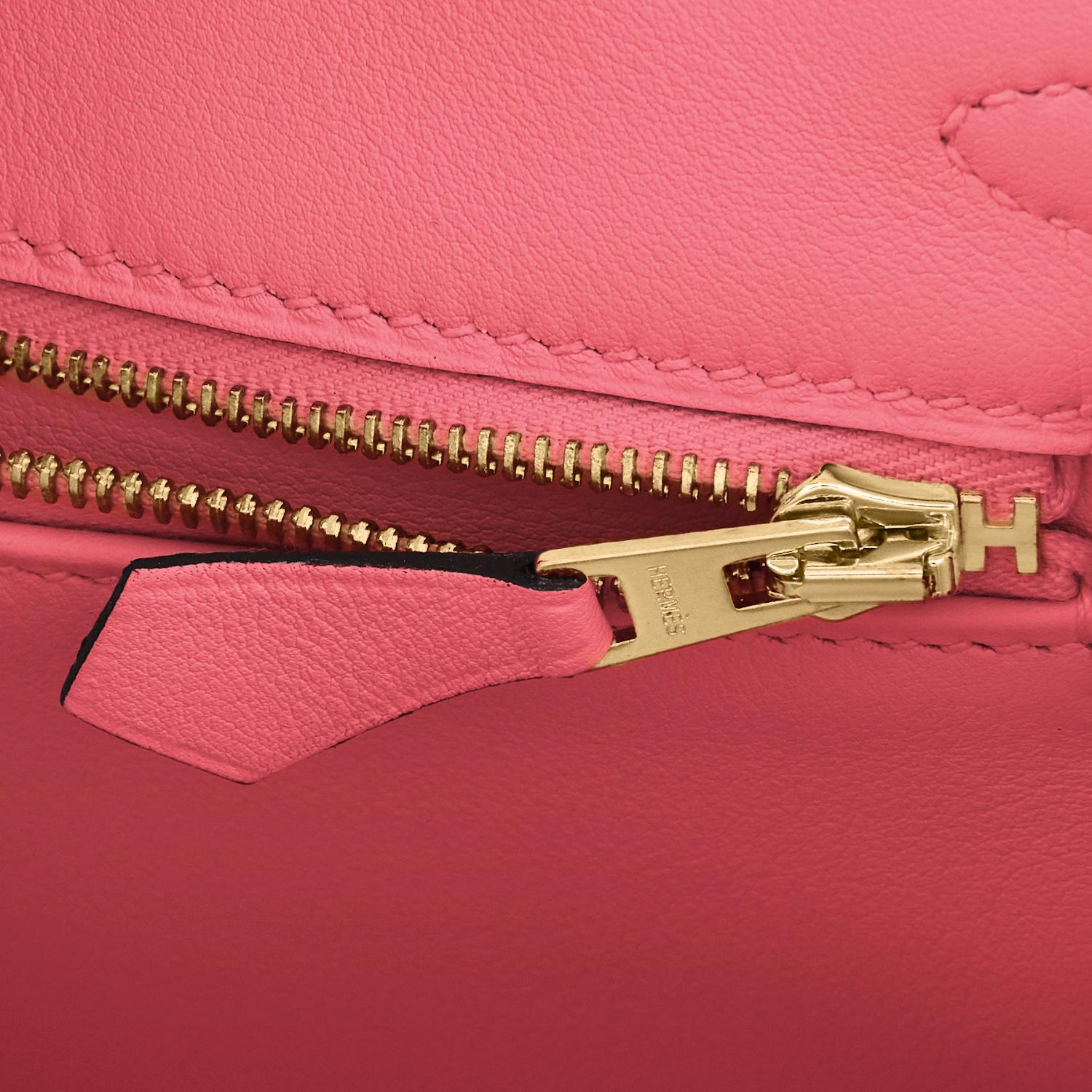Hermes Birkin 25cm Rose Azalee Gold Hardware Azalea Pink Bag Grail NEW 3