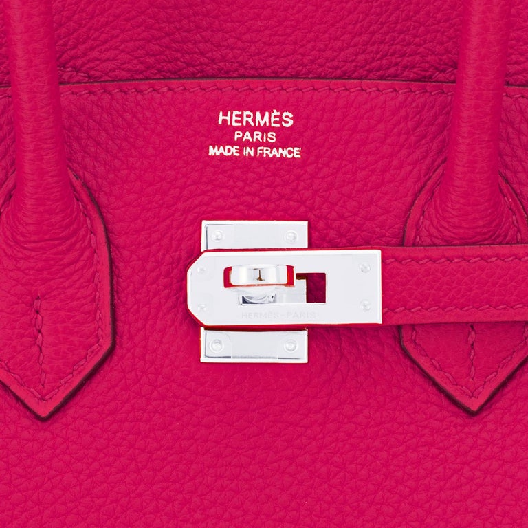 Hermes Rose Pink Togo Birkin With Palladium Hardware 30CM (LSXZZ