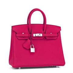 Hermes Birkin 25cm Rose Mexico Togo Pink Palladium Hardware Z Stamp, 2021