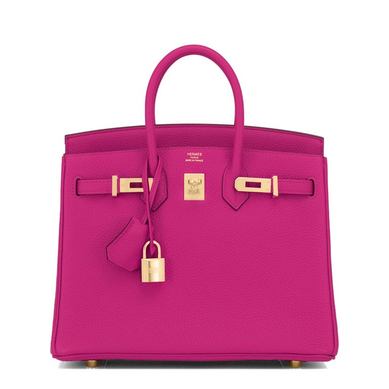 Hermes Birkin 25cm Rose Pourpre Togo Pink Gold Hardware Y Stamp