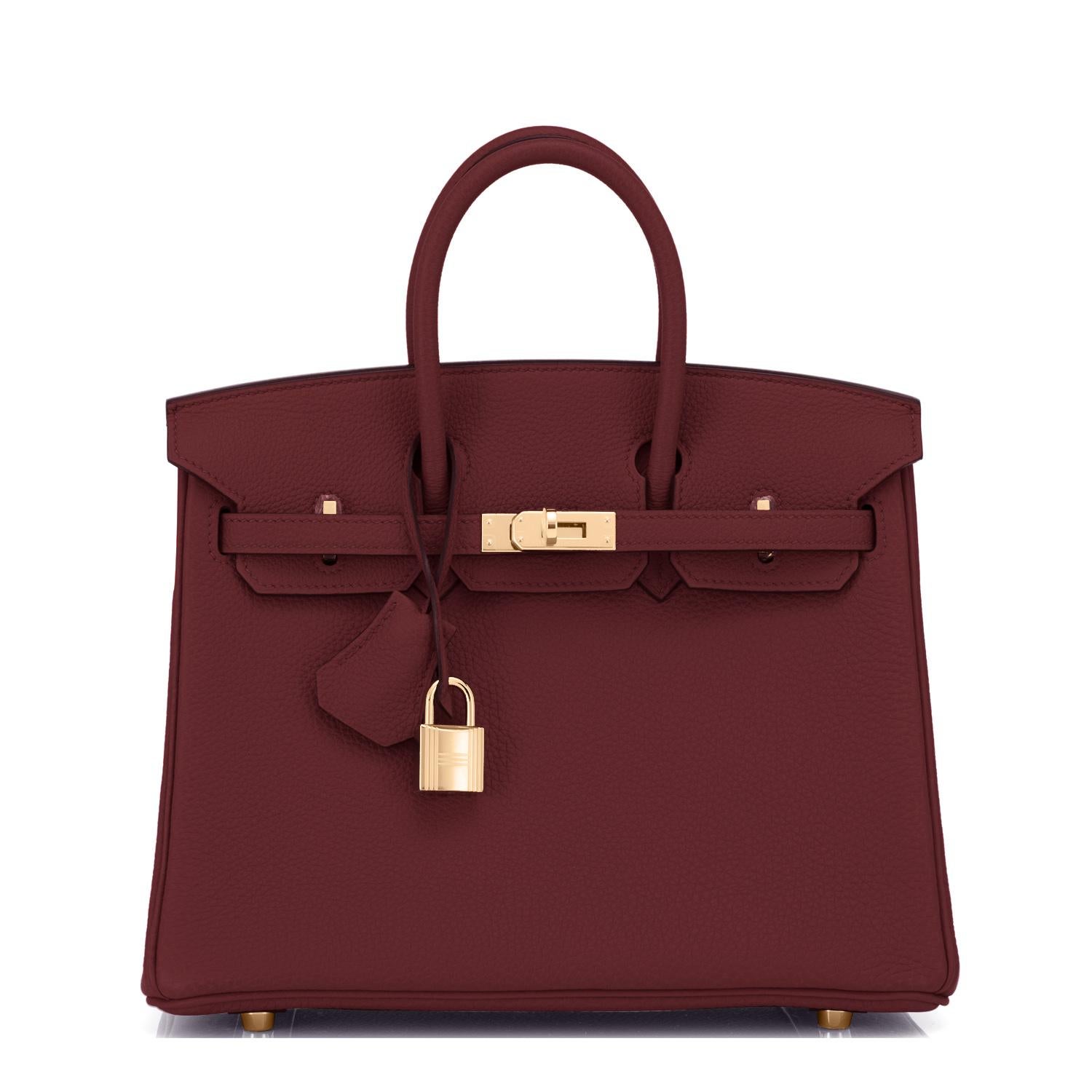 Hermes Birkin 25cm Rouge H Bordeaux Red Gold Hardware Bag Y Stamp, 2020 3