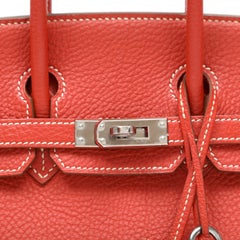 Hermès Birkin 25cm Sanguine Togo Leder w Palladium Hardware