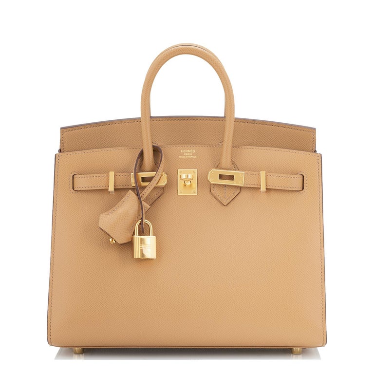 Hermes Birkin 25cm Sellier Biscuit Veau Madame Gold Hardware Z Stamp, 2021 RARE In New Condition For Sale In New York, NY