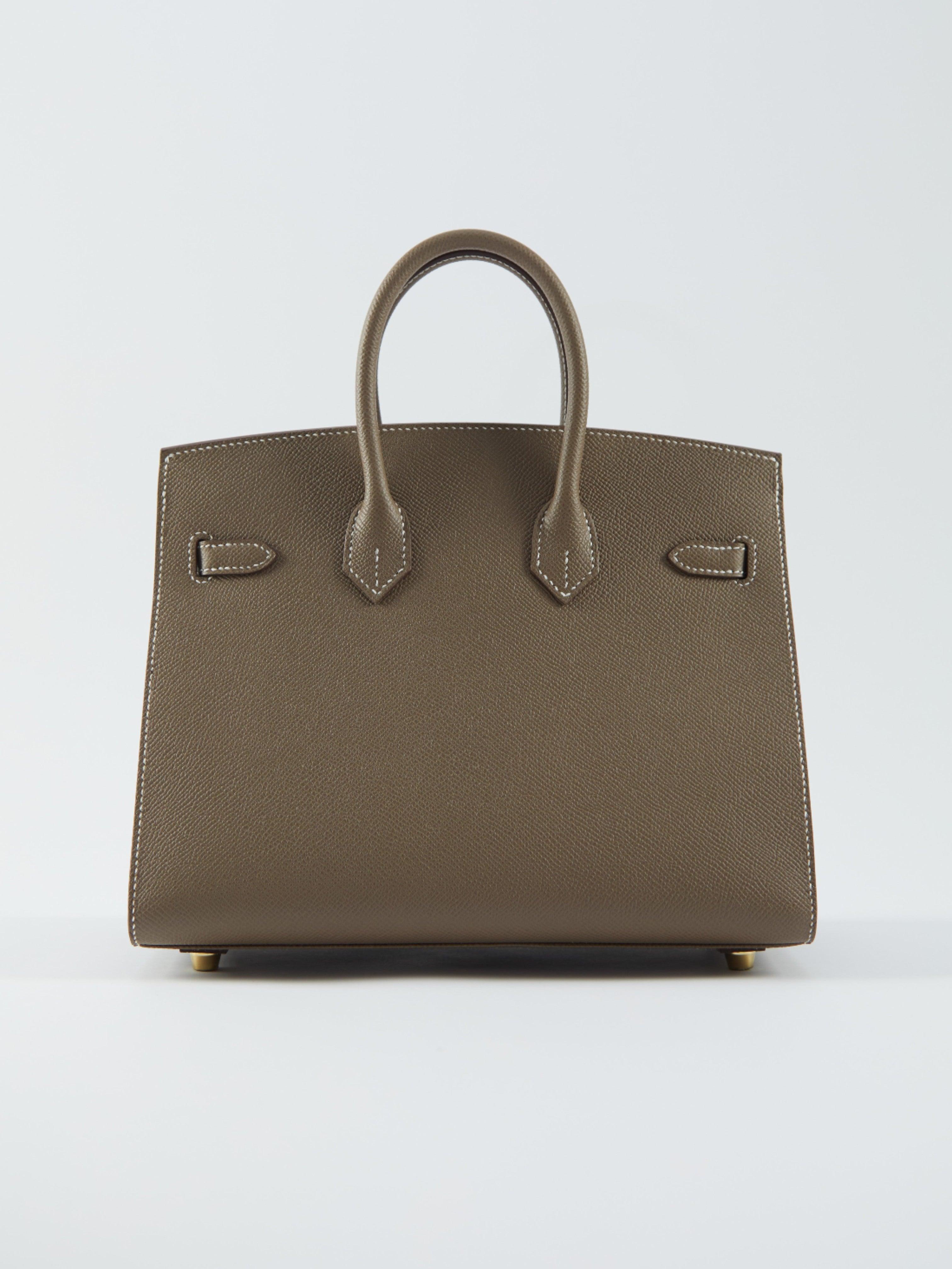 Women's or Men's HERMÈS BIRKIN 25CM SELLIER ETOUPE Epsom Leather with Gold Hardware