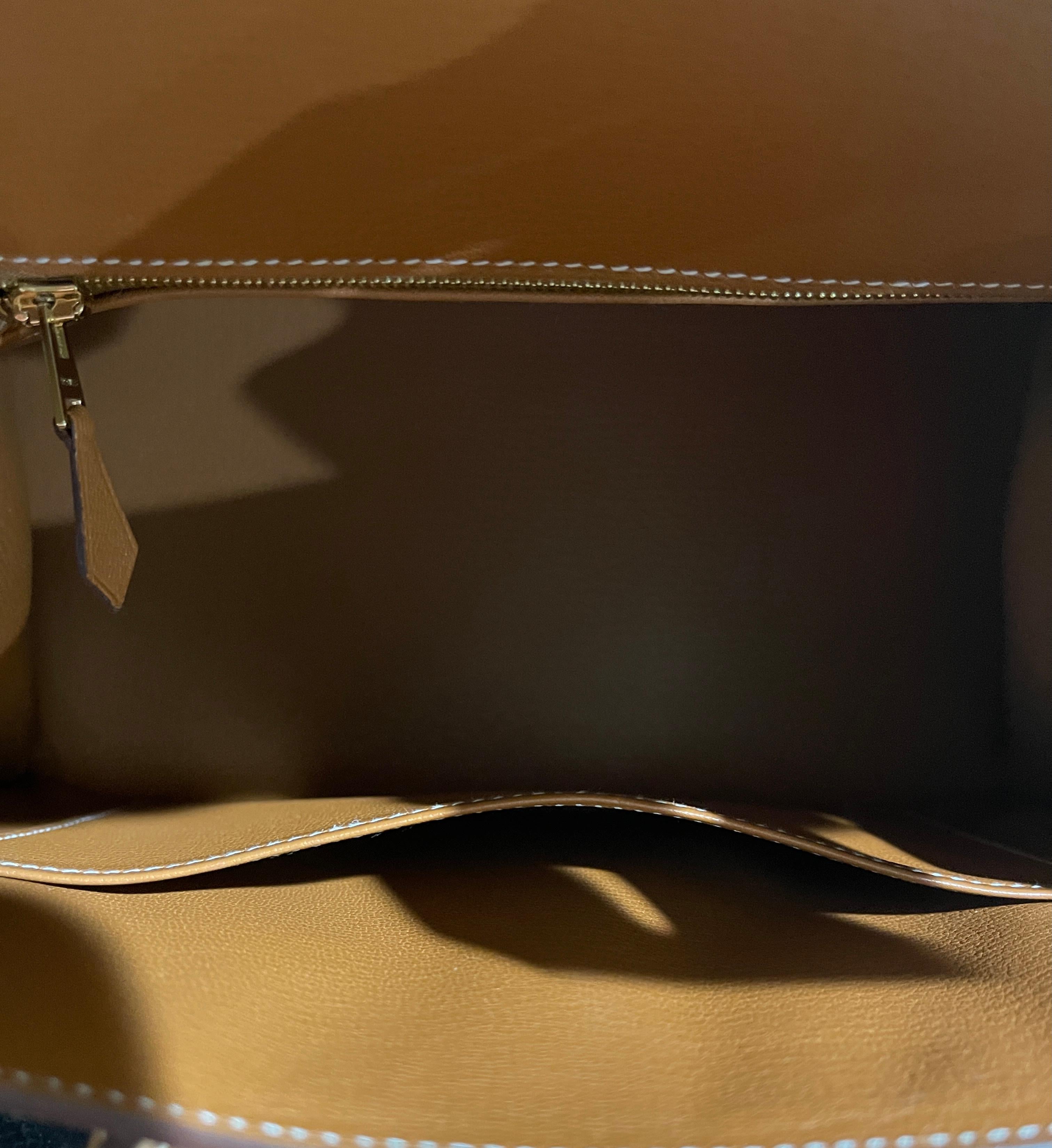 Hermes Birkin 25cm Sellier Nata Gold Epsom Brushed Gold 4