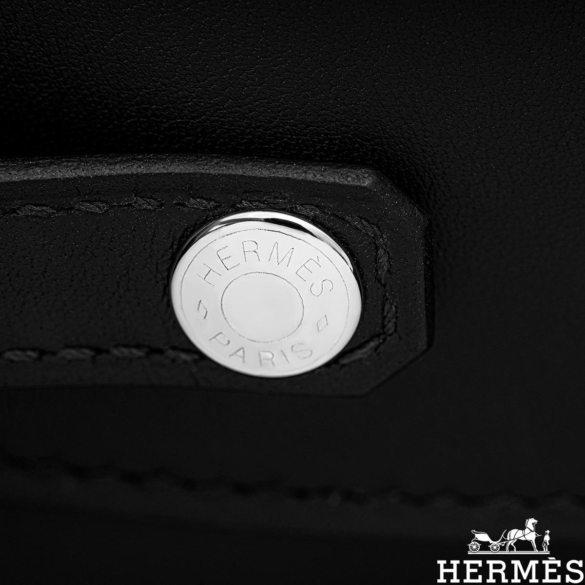 Hermès Birkin 25cm Shadow Black Swift PHW For Sale 3