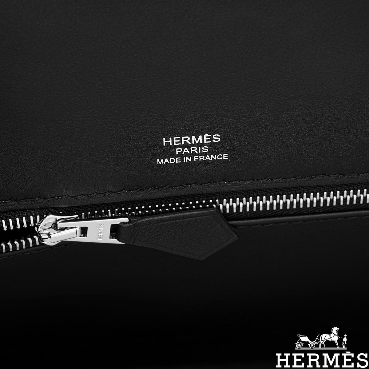 Hermès Birkin 25cm Shadow Black Swift PHW Neuf à London, GB