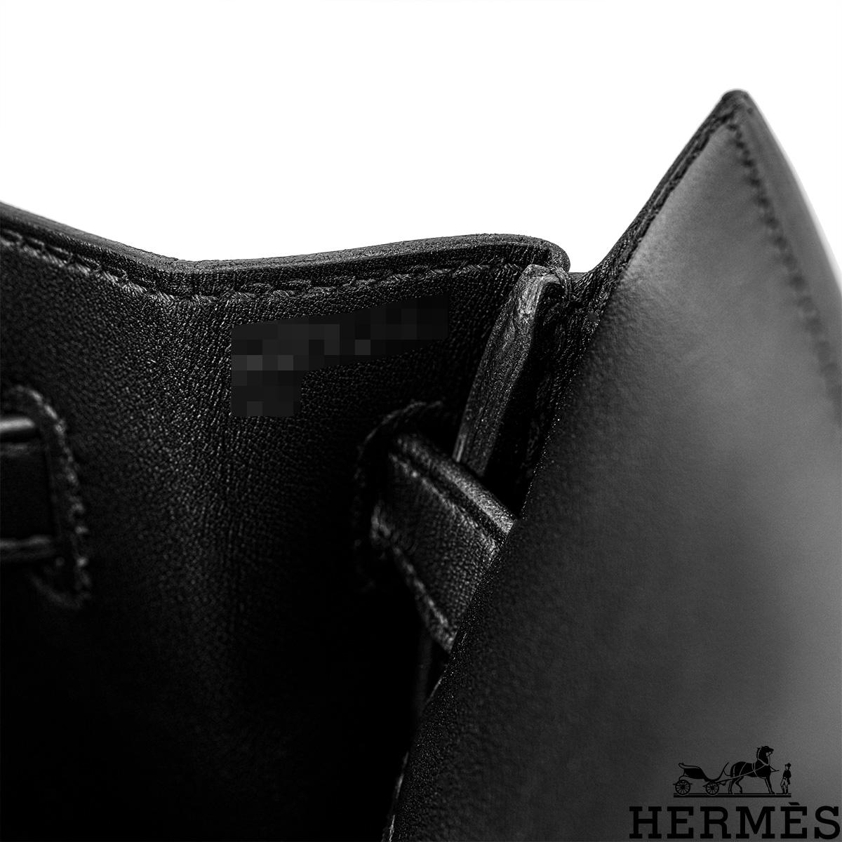 Hermès Birkin 25cm Shadow Black Swift PHW en vente 1