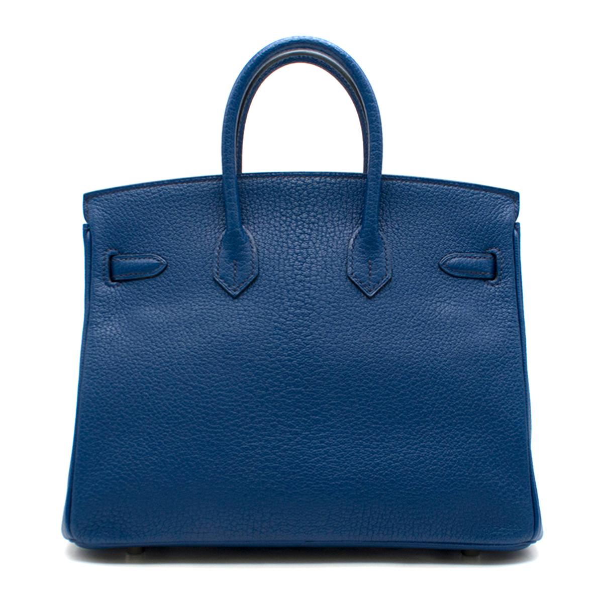 Hermes Birkin 25cm Thalassa Togo Leather - Special Order In Excellent Condition In London, GB