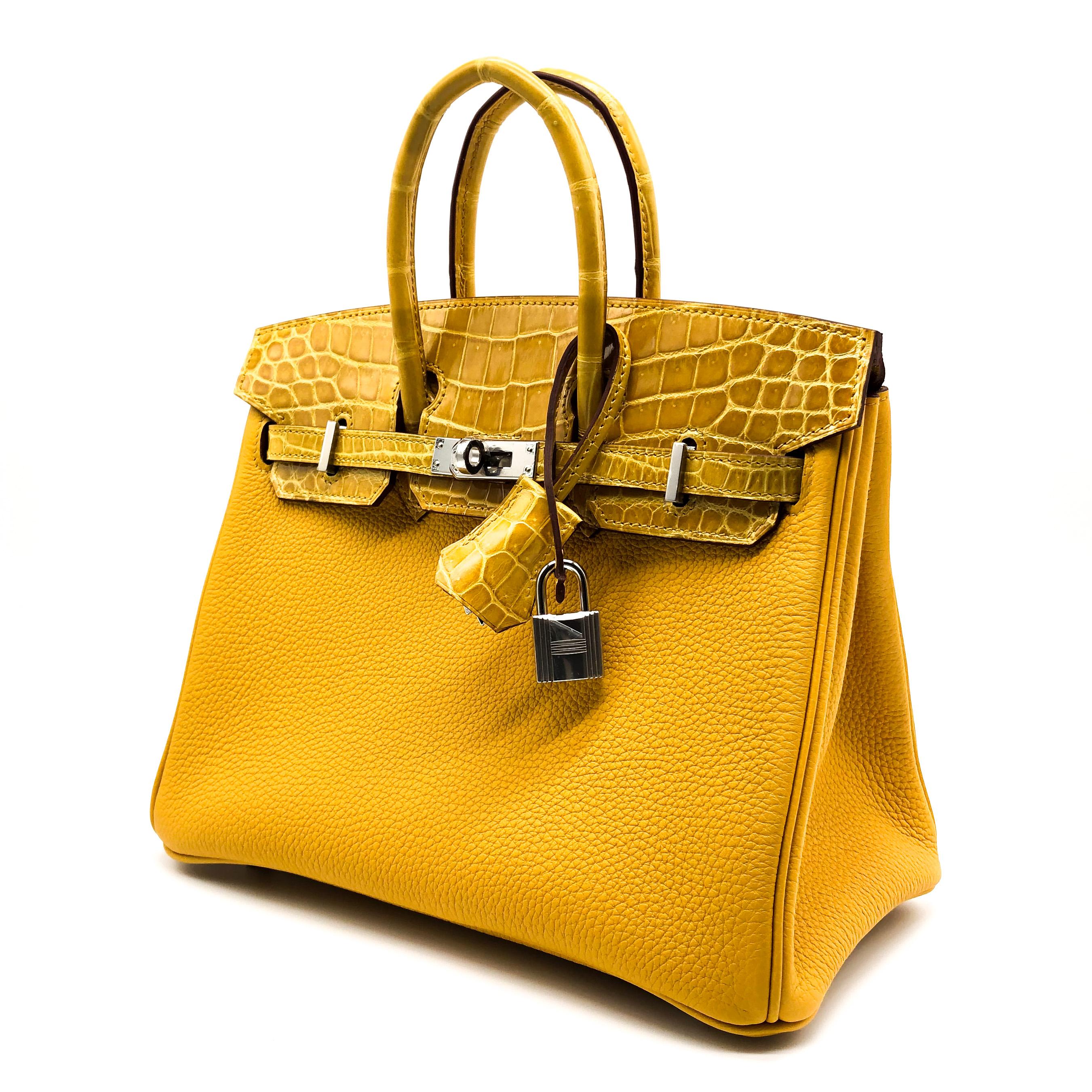 hermes birkin yellow crocodile