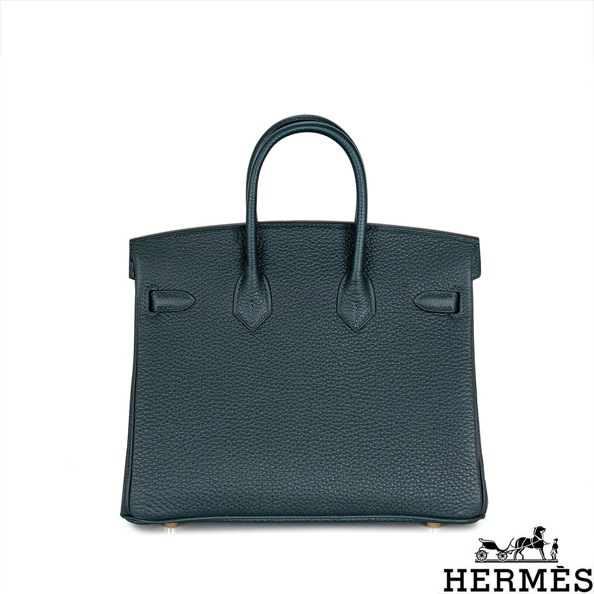 Hermès Birkin 25cm Vert Cypress Togo GHW In New Condition In London, GB