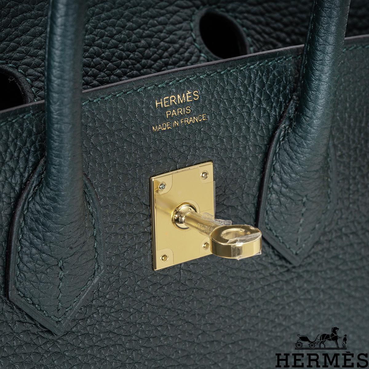 Hermès Birkin 25cm Vert Cypress Togo GHW 1