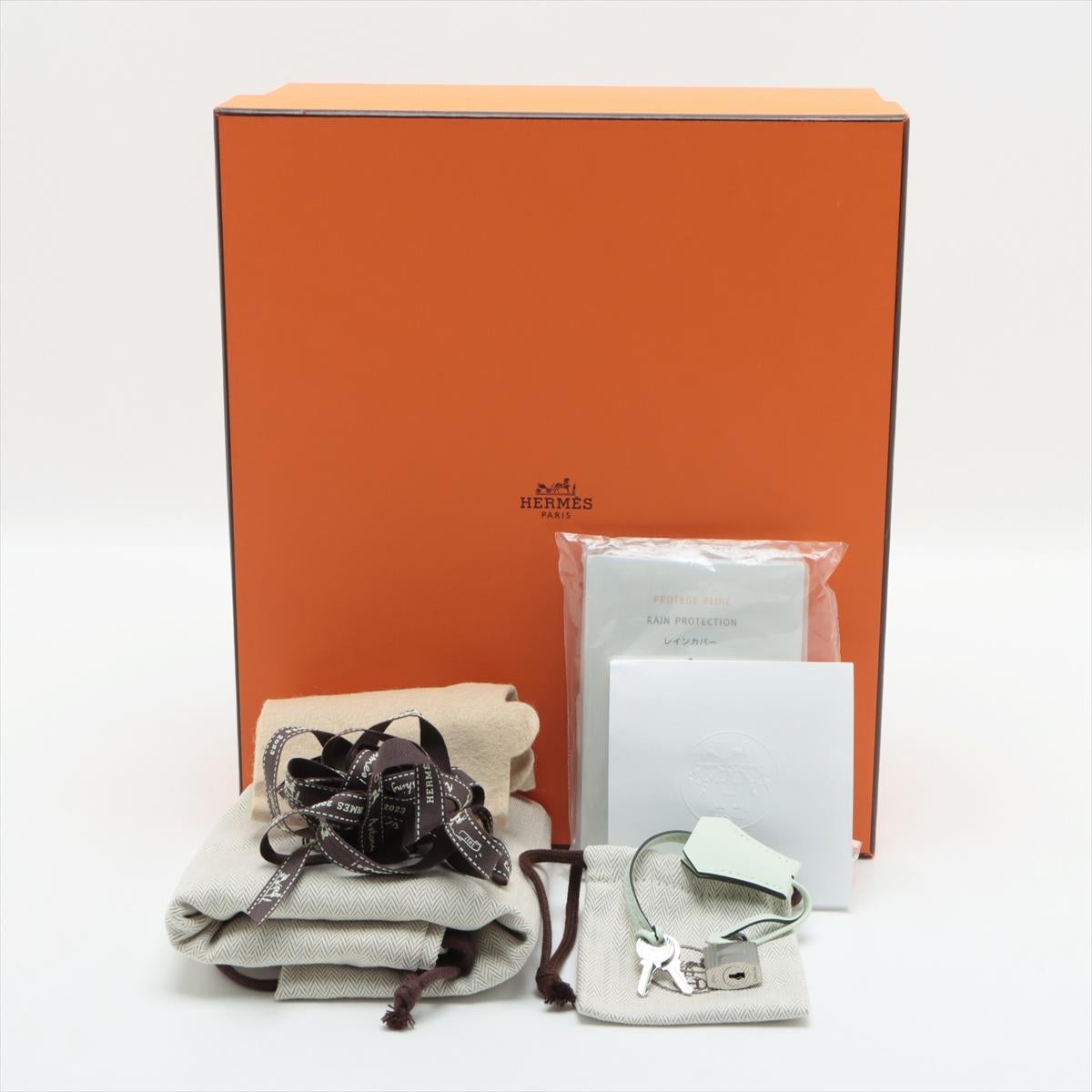 Hermes Birkin 25cm Vert Fizz Swift Leather Palladium Hardware en vente 7