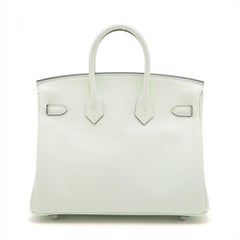 Hermes Birkin 25cm Vert Fizz Swift Leather Palladium Hardware